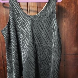 4-way Reversible Tank Top Black Zebra/Cheetah/Tan Gold/Black